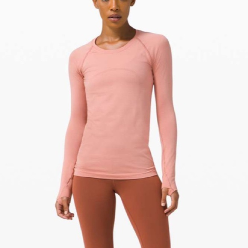 Lululemon Swiftly Tech Long Sleeve 2.0 Pink long sleeve T-shirt 36259